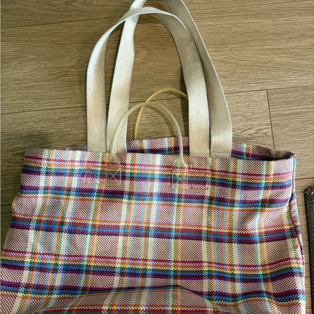 Madewell Plaid Tote Bag - Picture 3 of 4